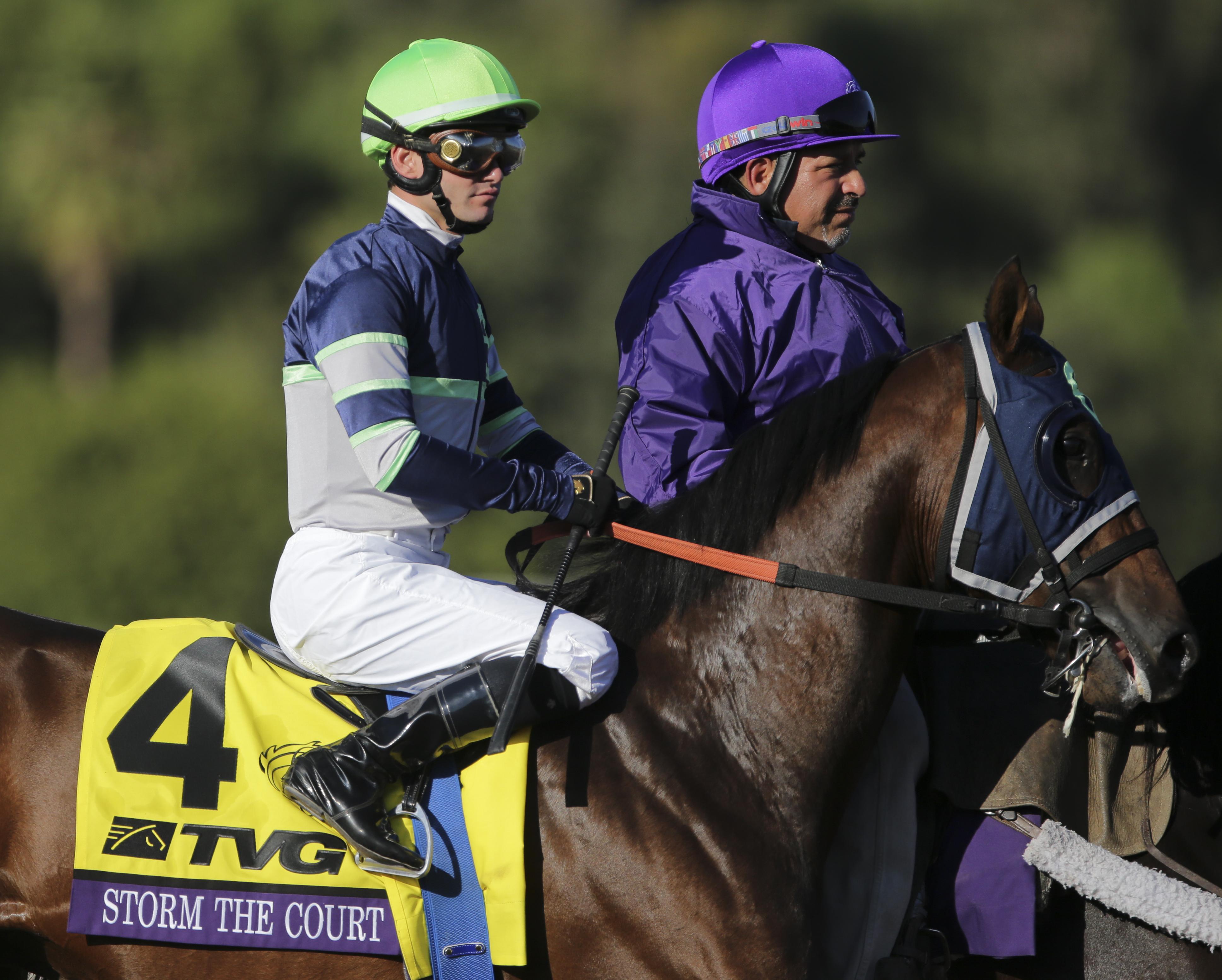 Storm the Court before winning the 2019 TVG Breeders’ Cup Juvenile